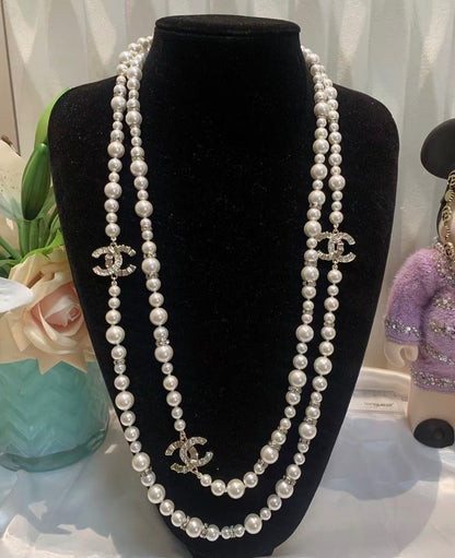 Multi Strand Pearl Statement Necklace
